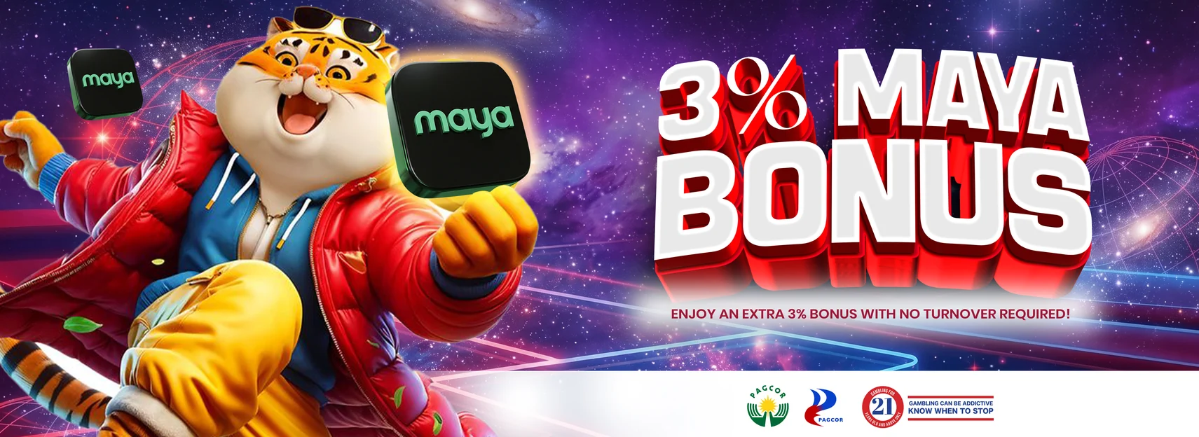 3% back on every Maya deposit